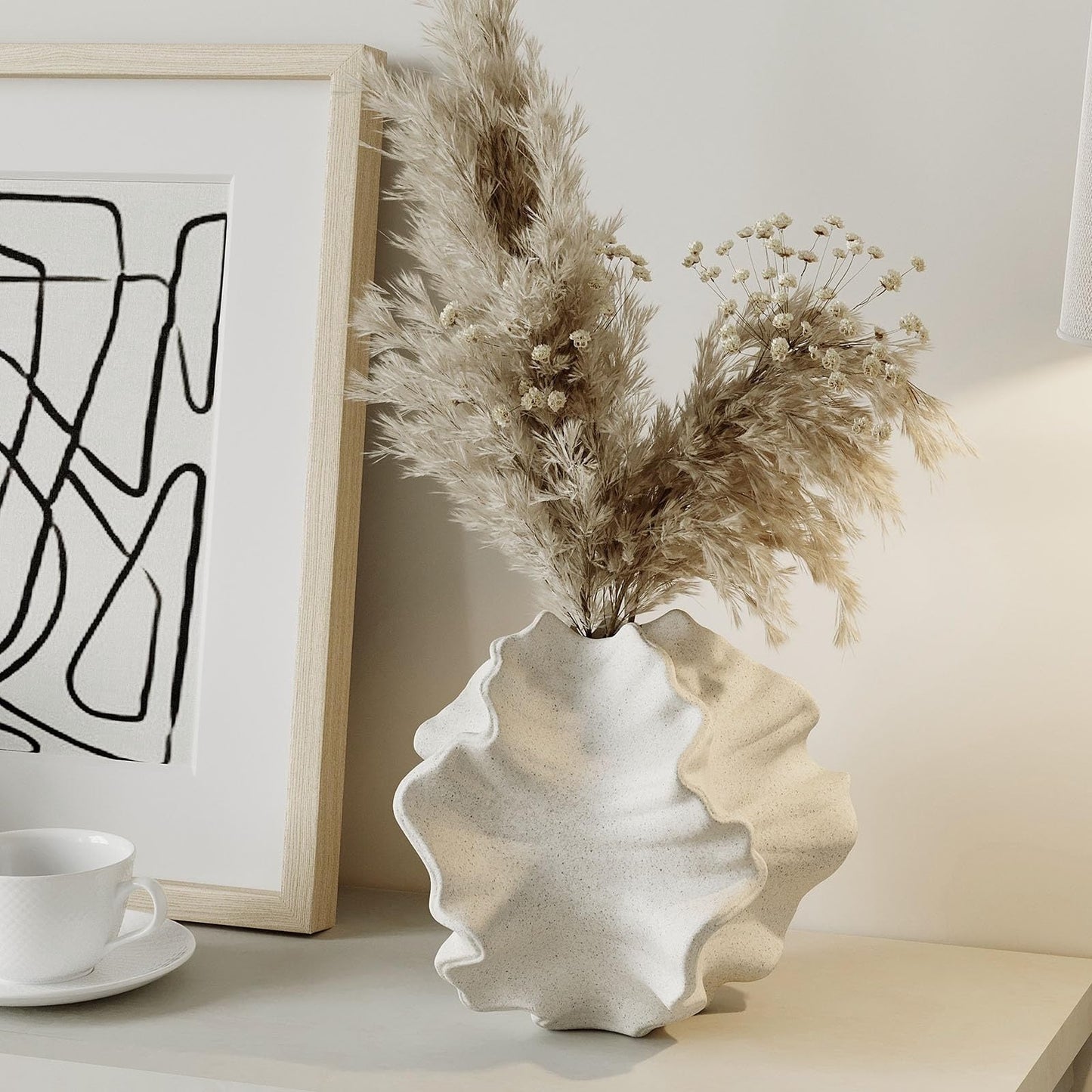 Von der Meeresoberfläche inspirierte Wellen-Wandkunst für elegantes Küstendekor