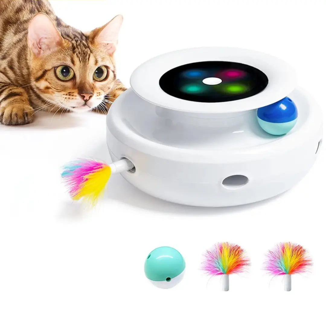 PurrPlay™ - Interaktives 2-in-1 Intelligentes Katzenspielzeug