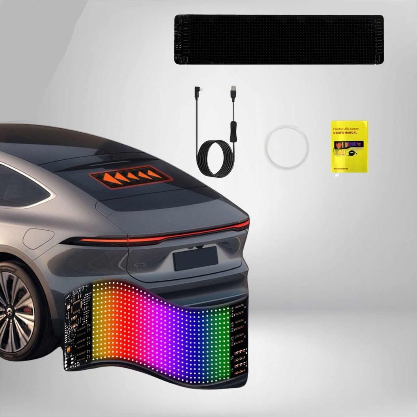Anpassbarer LED-LKW- und Auto-Bildschirm mit Teufelsaugen-Design