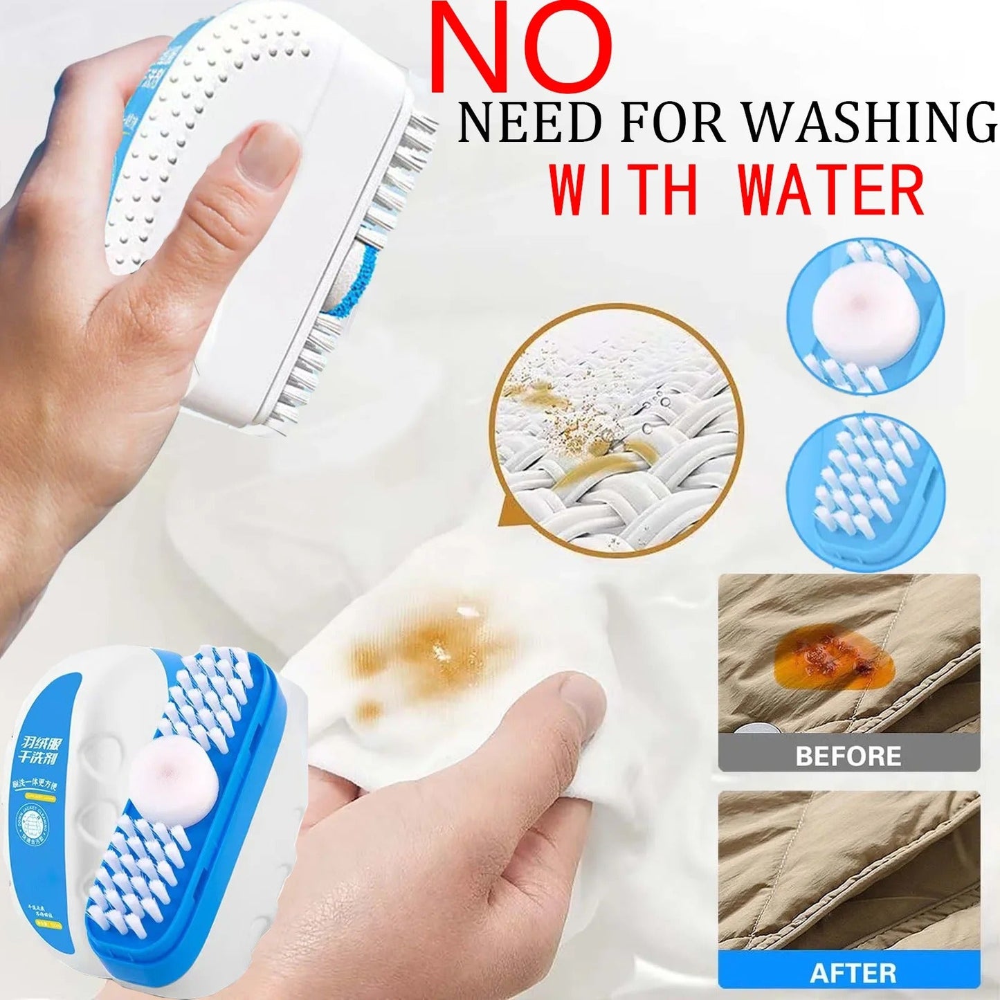 FreshBreeze™ - Wasserlose Daunenjacken-Reinigungsbürste