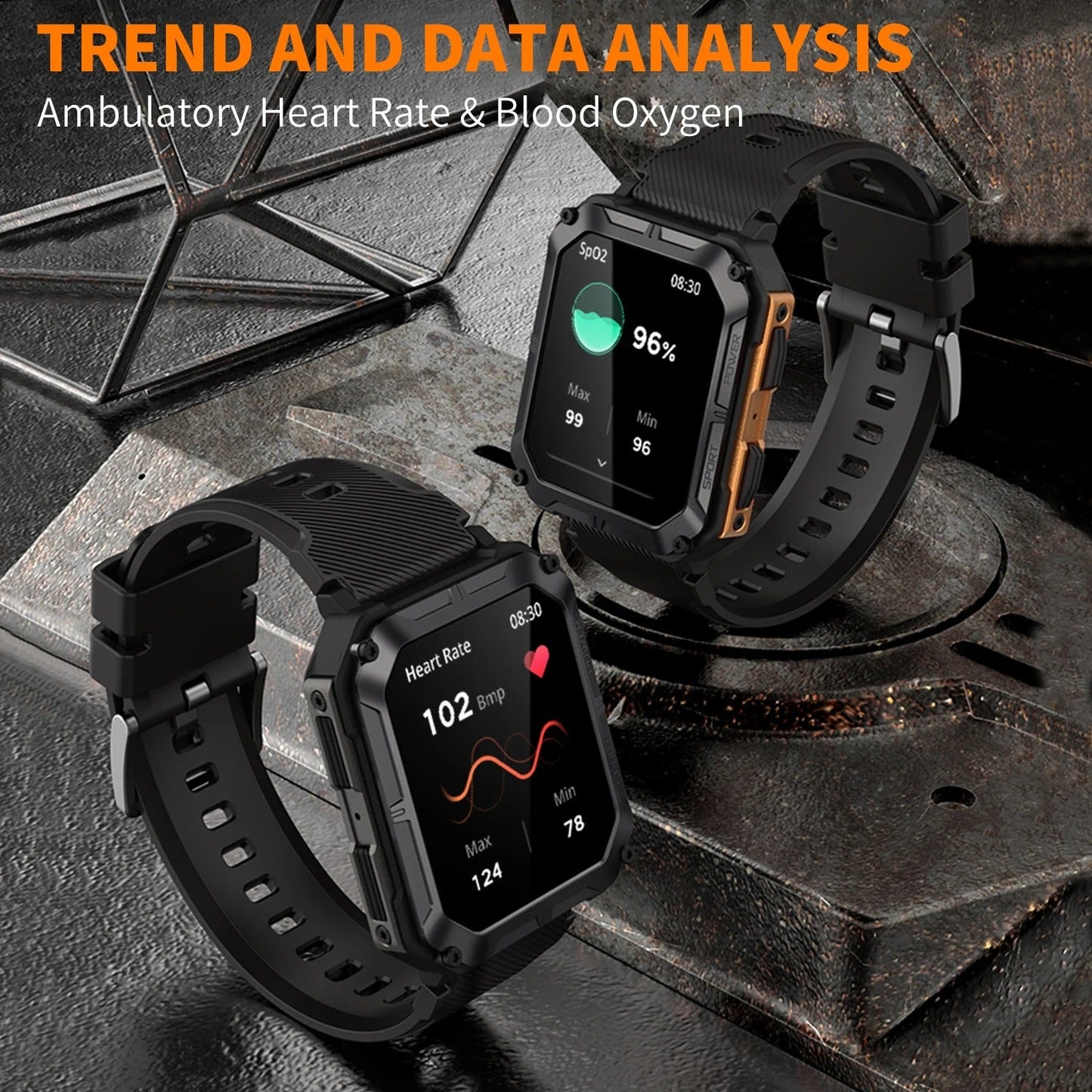 Galaxy-inspirierte robuste Smartwatch für einen aktiven Lebensstil
