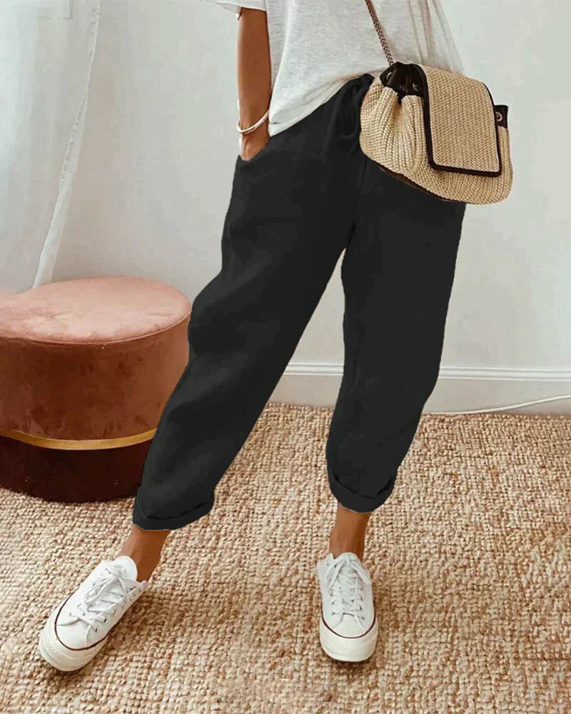 Gigi™ | Lässige stilvolle Leinenhose