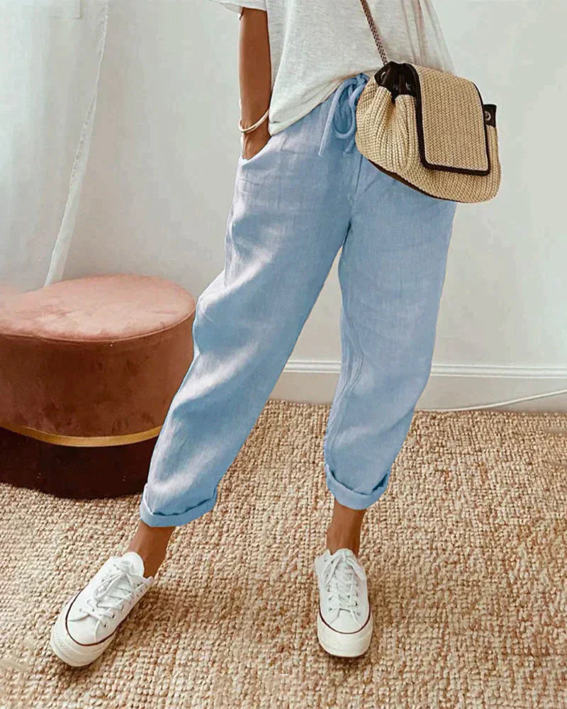 Gigi™ | Lässige stilvolle Leinenhose