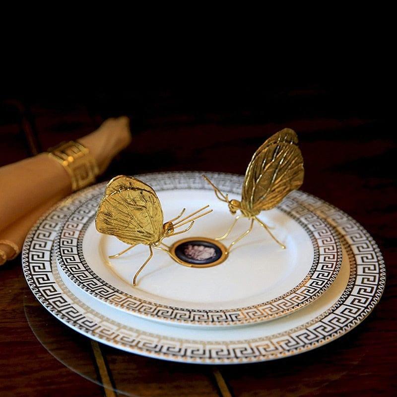 Verspielte Metall-Insekten-Wanddekoration