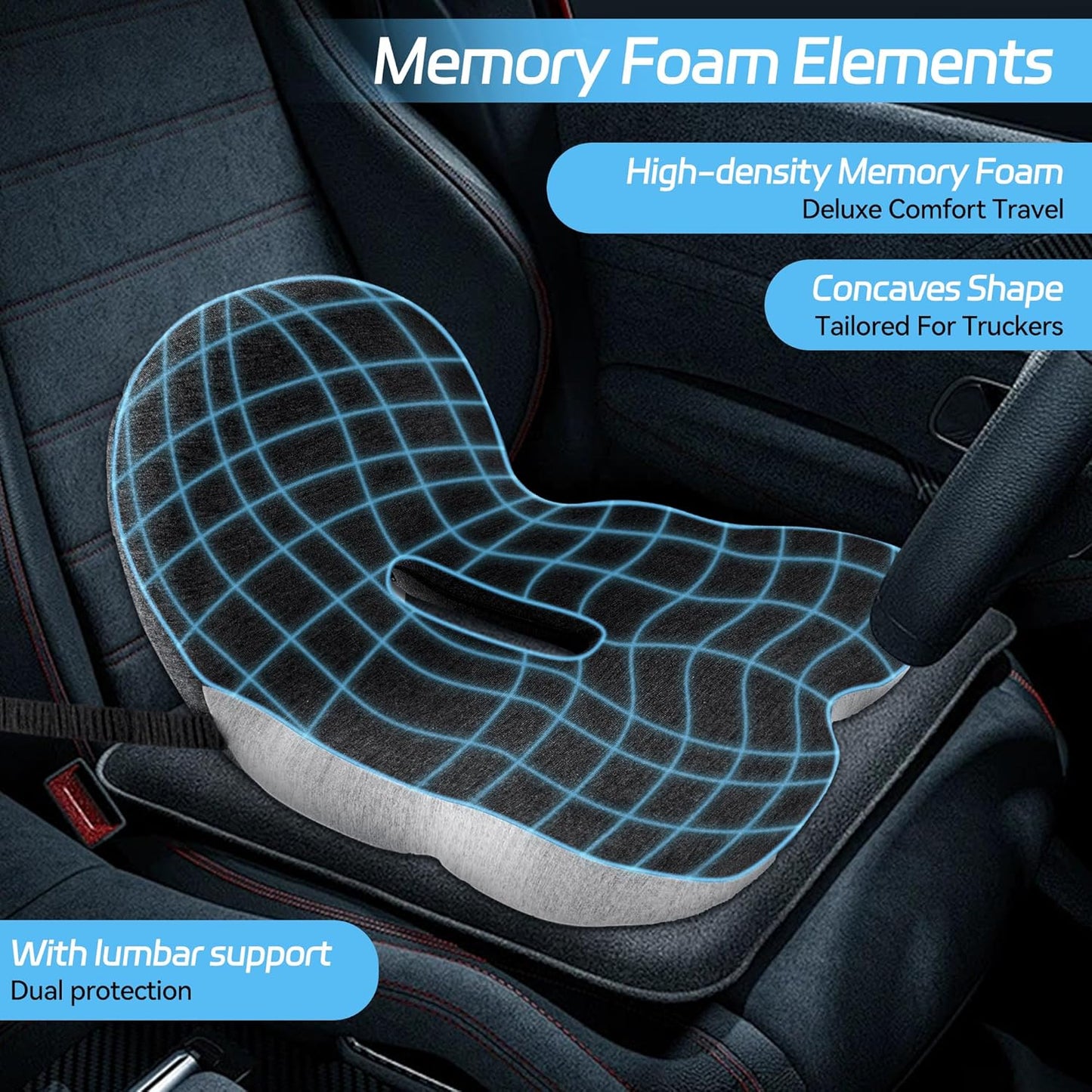 Ergonomisches Memory-Schaumstoff-Unterstützungskissen für Komfort und Entspannung