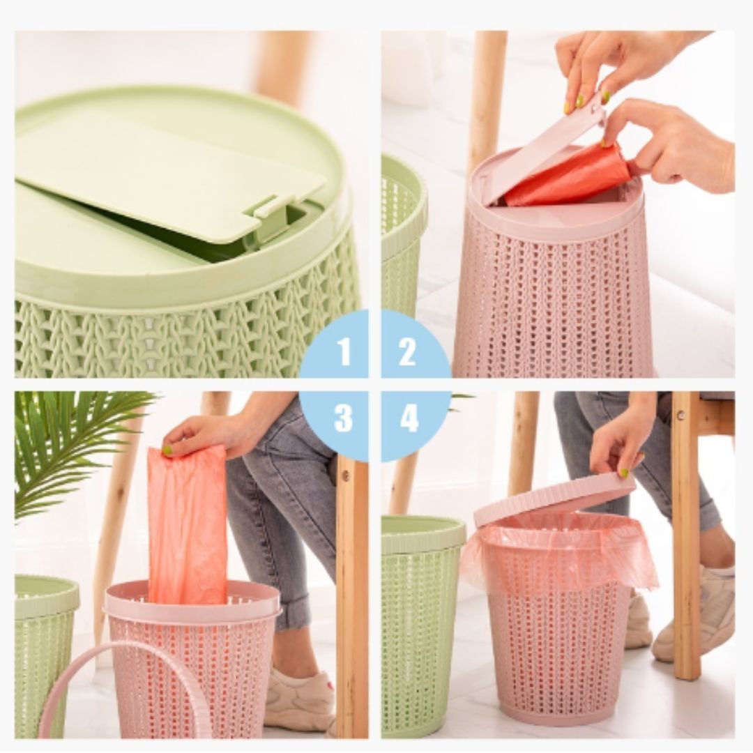 TerraTrash™ - Umweltfreundlicher Mülleimer mit integriertem Beutelhalter