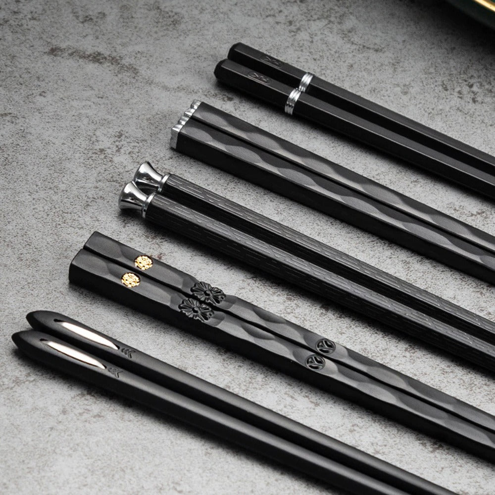 Umweltfreundliches elegantes Bambus-Stäbchen-Set für Essen und Unterhaltung