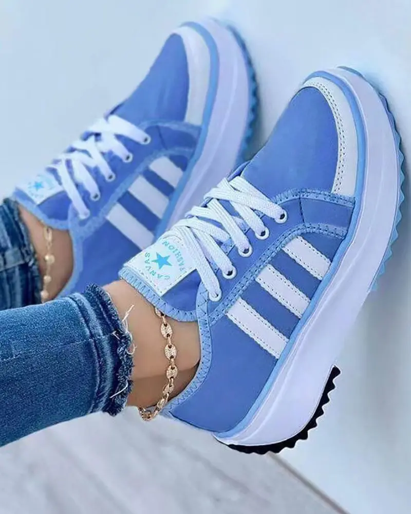 50 % RABATT | Bunte, atmungsaktive Canvas-Sneaker für Damen