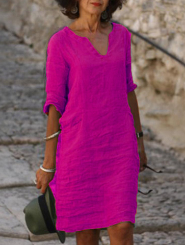 Embla™ | Elegantes Kleid mit V-Ausschnitt