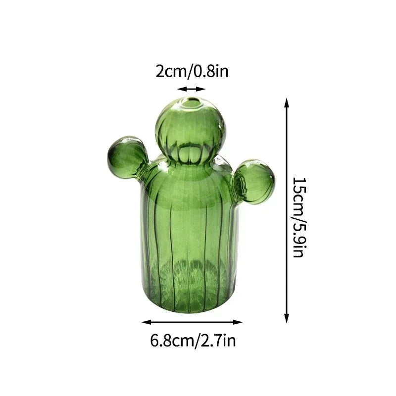 Fungglass™ | Kaktus & Pilz Transparente Glasvasen