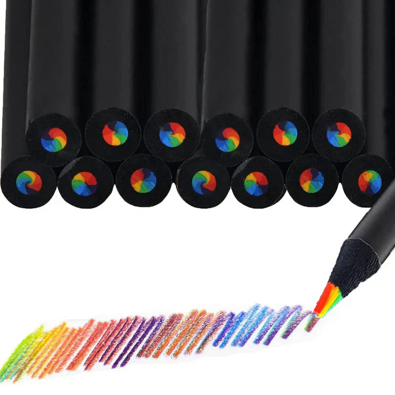 ColorWhirl™ – Regenbogen-Buntstift mit 7 Farben