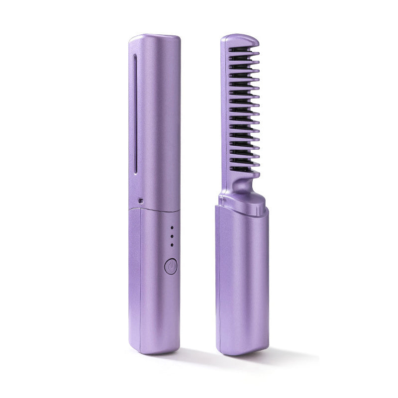 HairGlam™️ | 2 in 1 elektrischer Kamm / Lockenstab und Glätteisen