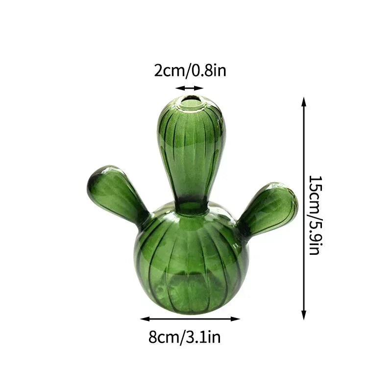 Fungglass™ | Kaktus & Pilz Transparente Glasvasen