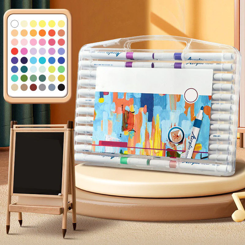 AcrylicMaster™ | 24-Farben-Acrylmarker-Set für lebendige Kunstwerke