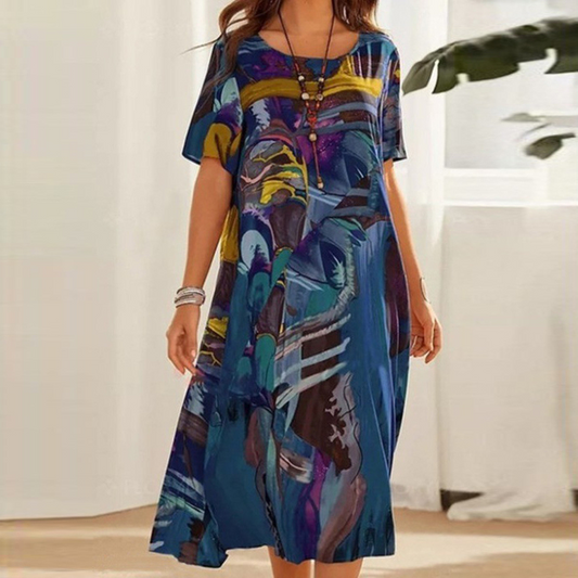 Abigail™ | Comfy Bedrucktes Kleid