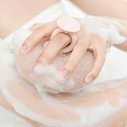 Weicher Sonnenblumen-Saug-Badeball für sanfte Reinigung