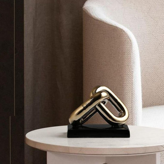 Moderne minimalistische Metallkettendekoration zum Aufhängen an der Wand