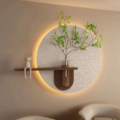 LunaGlow - Minimalistische Mondwandlampe Kunst