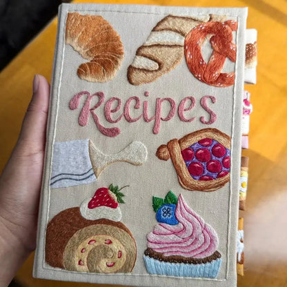 Culina™ - Besticktes spritzwassergeschütztes Rezeptbuch