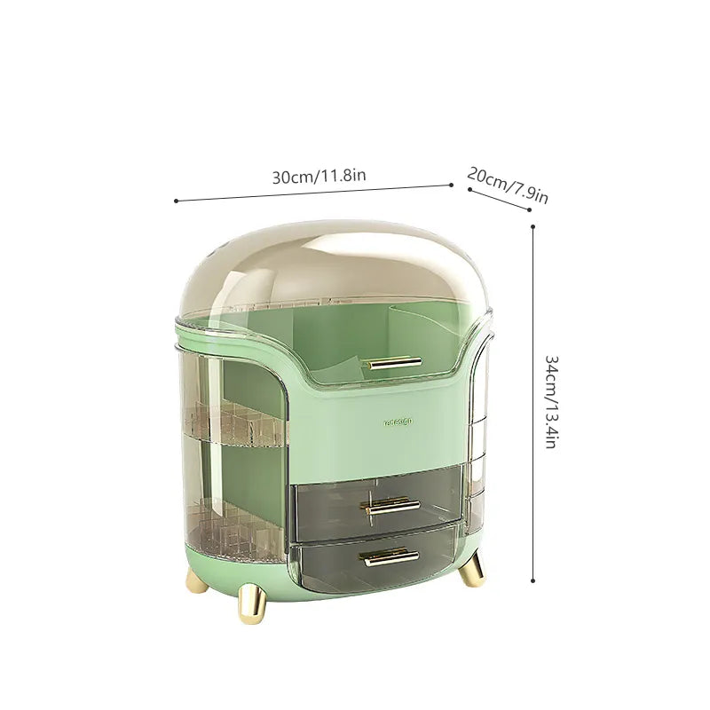 GlamEase™ Klarer Kosmetik-Organizer-Box