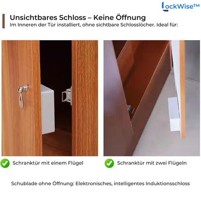 Elegantes RFID-Schrankschloss für sichere Türen und Schubladen