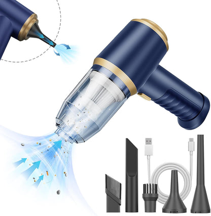Tragbarer kabelloser Mini-Staubsauger und Luftgebläse für Auto und Zuhause