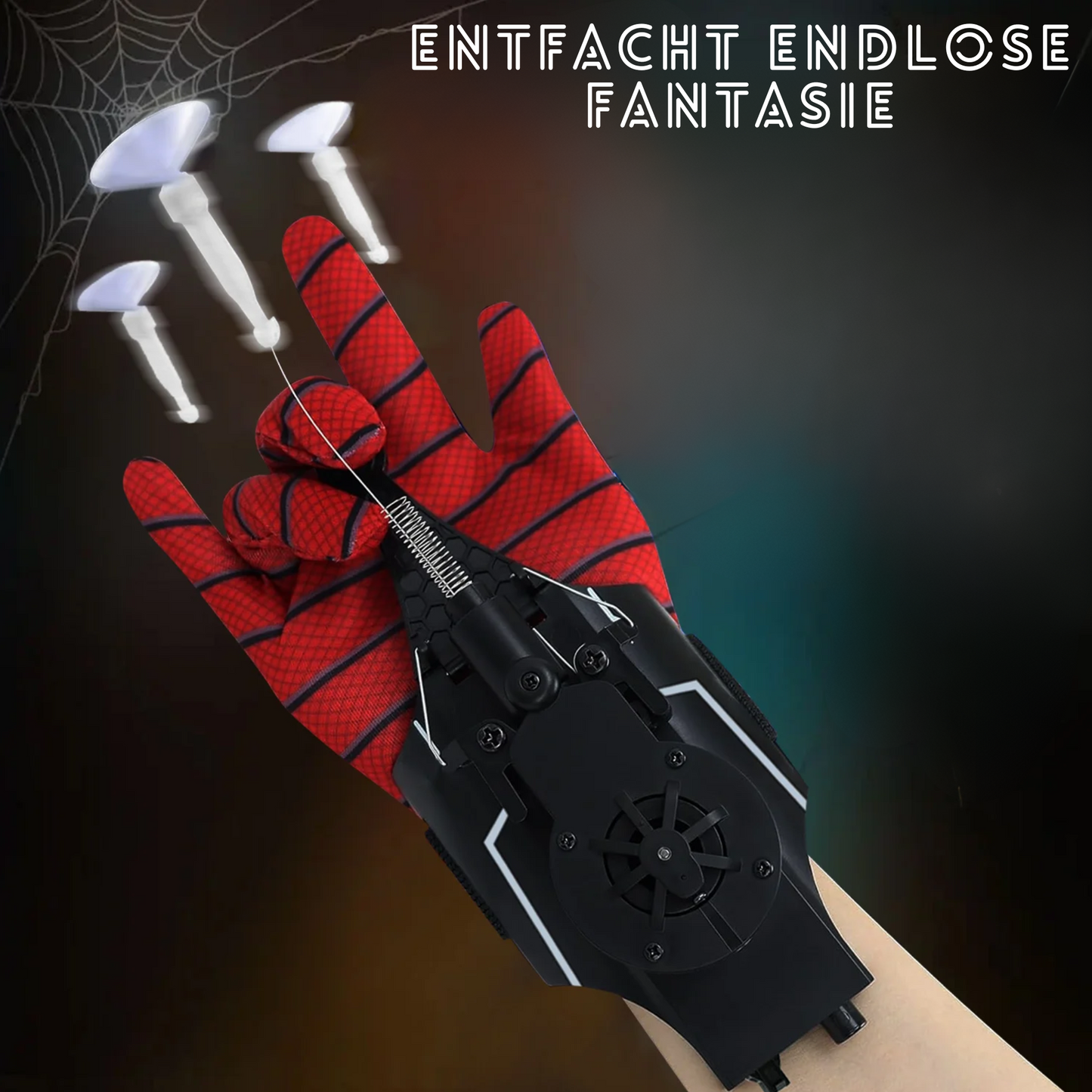 Spinnennetz-Spielzeugwerfer für Kinder und Spaß im Freien