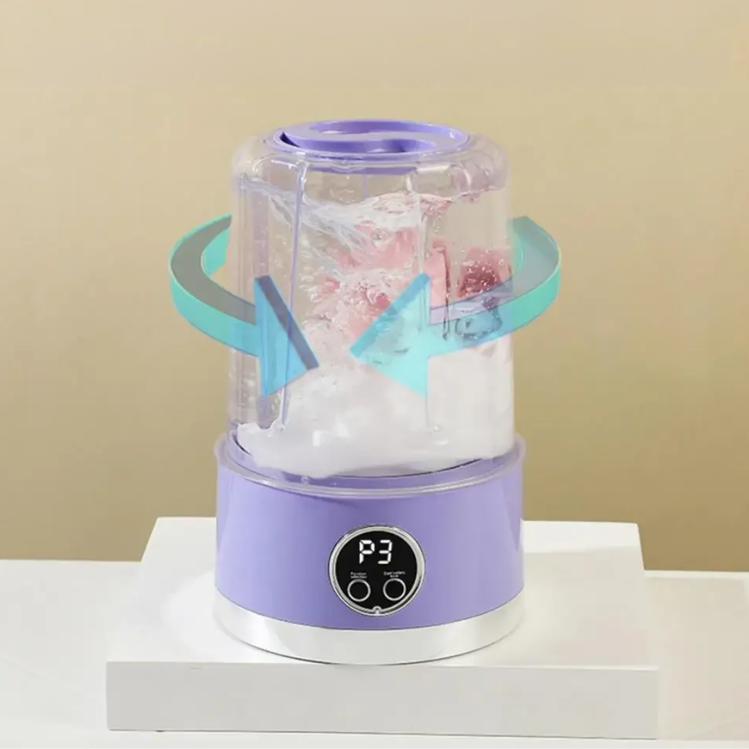 Kompakte tragbare Mini-Waschmaschine für Reisen und kleine Räume