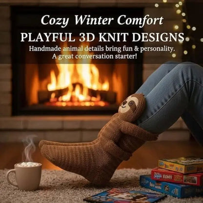 Gemütliche Tier-Umarmungs-Socken für warme, bequeme Füße