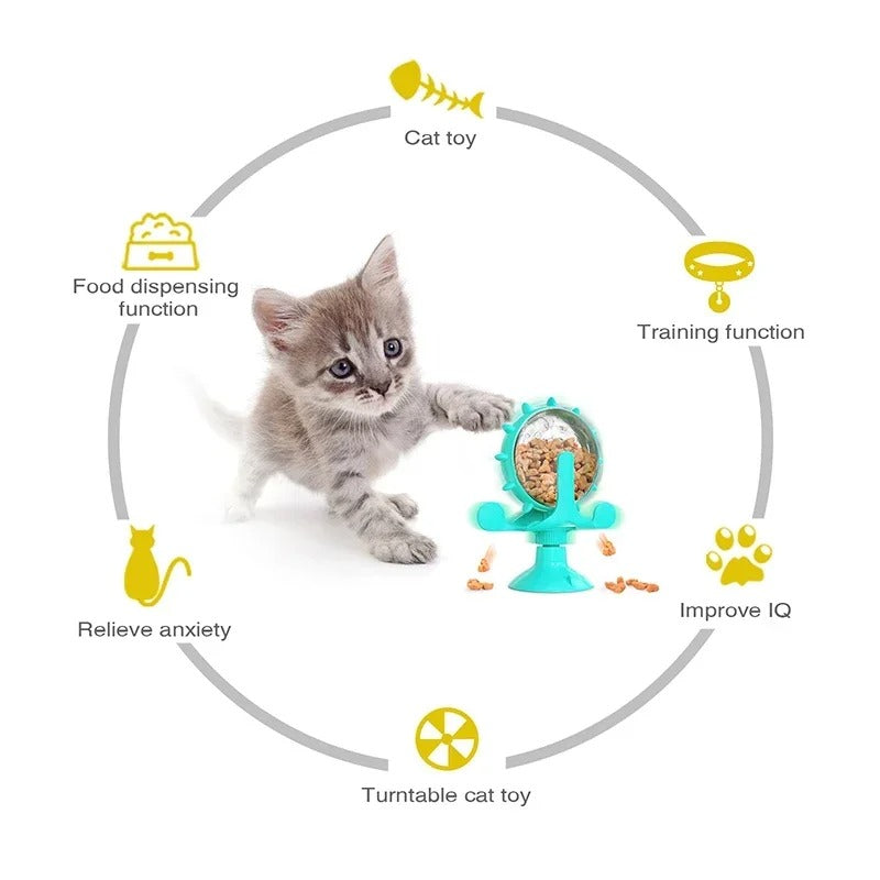 PurrPlay™ - Interaktive Katzen-Tonarm-Futterschale