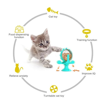 PurrPlay™ - Interaktive Katzen-Tonarm-Futterschale