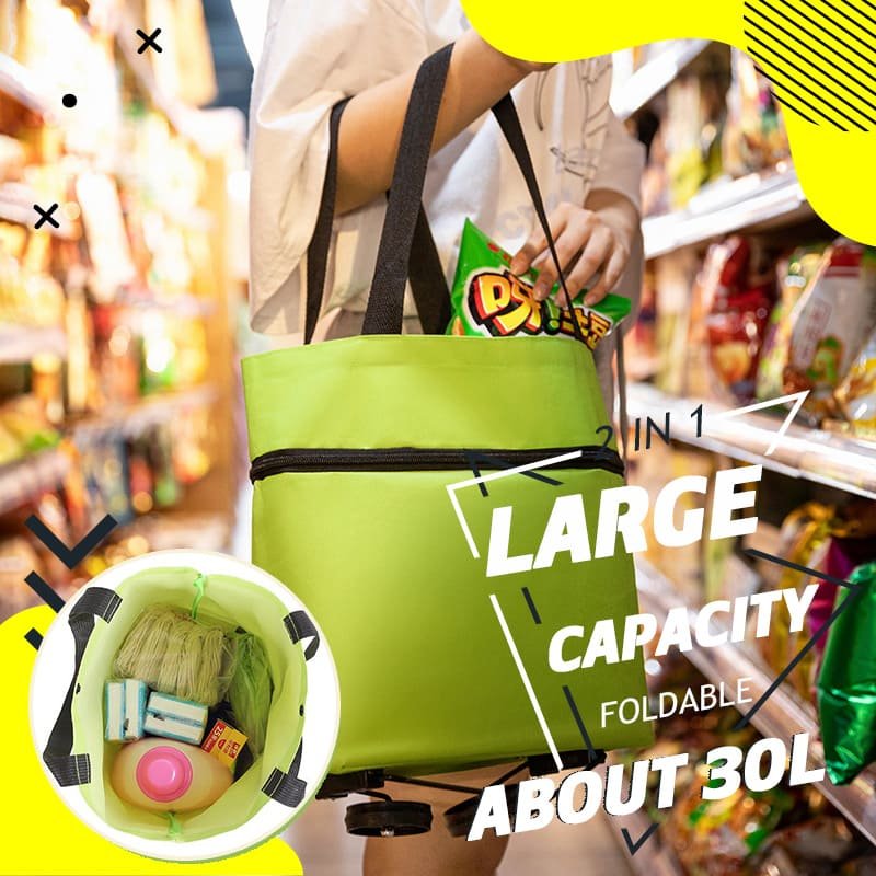 50% off | TrutnShop™ - 2-in-1 Foldable Shopping Trolley Bag! [Last Day Discount]