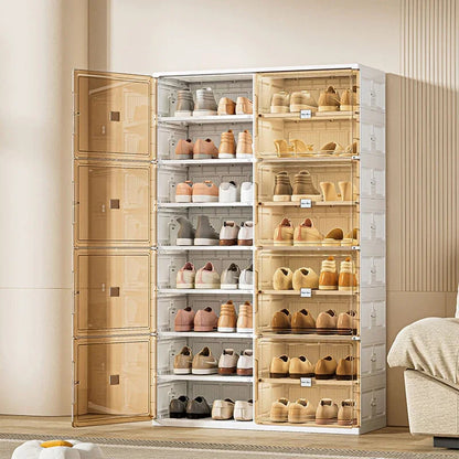 Platzsparender Schuhorganizer stapelbares Regal