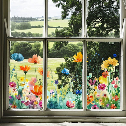 Petaluxe™ | Bunte Blumenaufkleber für Ihr Fenster!