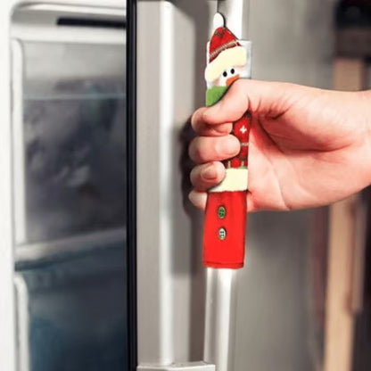 FrostyGrips™ - Weihnachtliche Schneemann-Türgriffabdeckungen
