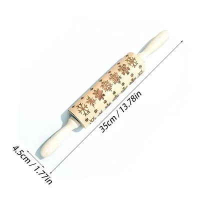 ChristmasRoller™ - Festlicher Nudelholz für Weihnachtsplätzchen