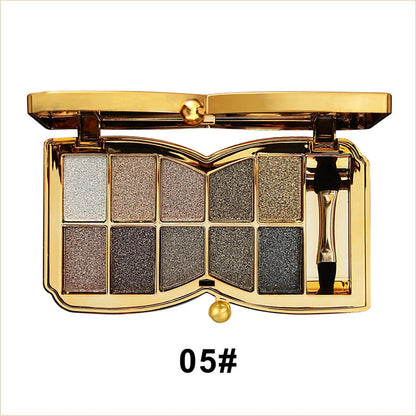 ShimmerGlam™ | 10 Farben Sparkle Shimmer Lidschatten-Palette
