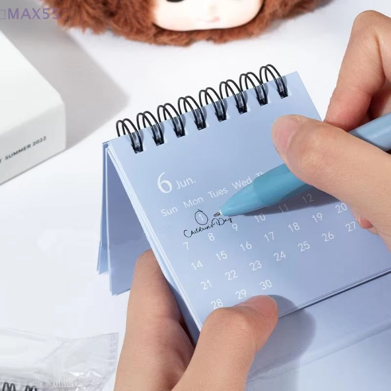 2026 Mini Tischkalender | Morandi Farbiger Stehkalender