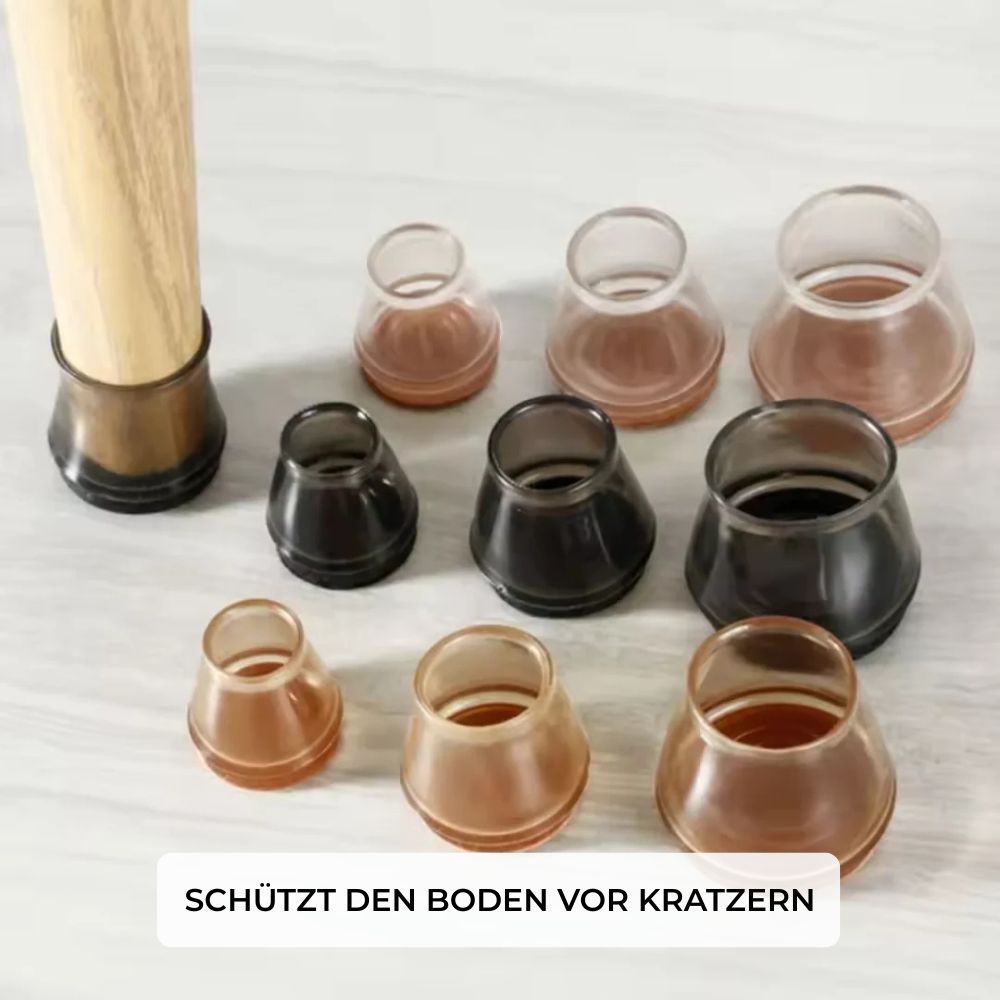 ChairGuard™ - Silikon-Stuhlbeinkappen zum Schutz des Bodens