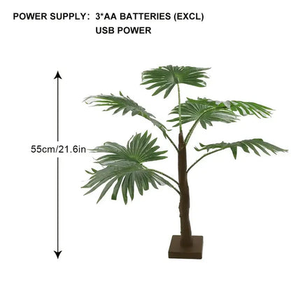 Tropische LED-Palmenbaum-Tischlampe