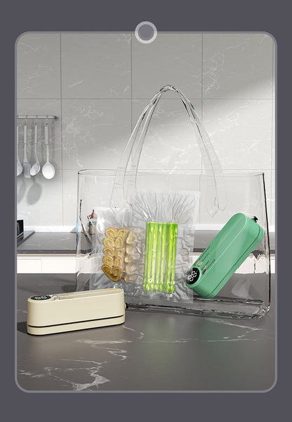 FreshSeal™ - Mini kabelloser Vakuumiergerät für Lebensmittel zur Frischeerhaltung