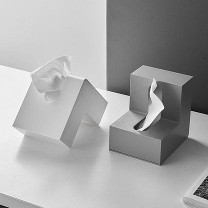 Moderner geometrischer dekorativer Taschentuchboxbezug