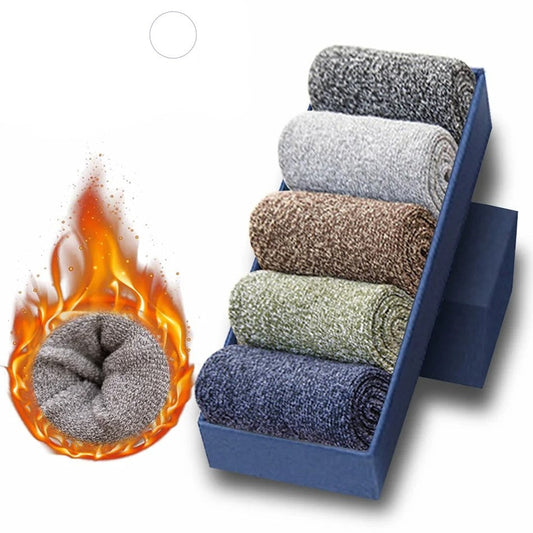 50% Rabatt | ThermoSocks™ – 5 Paar Thermosocken aus dicker Wolle