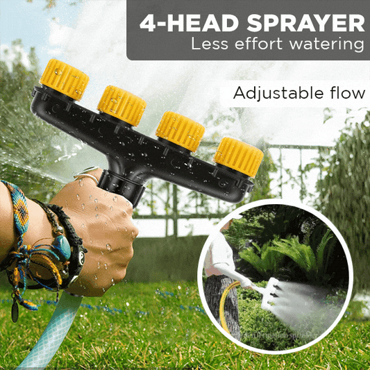 AquaQuad™ – Premium 4-Kopf-Gartenregner