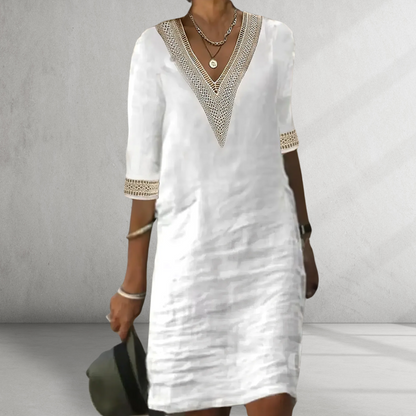 Novirea™ | Sommerkleid aus Baumwolle und Leinen