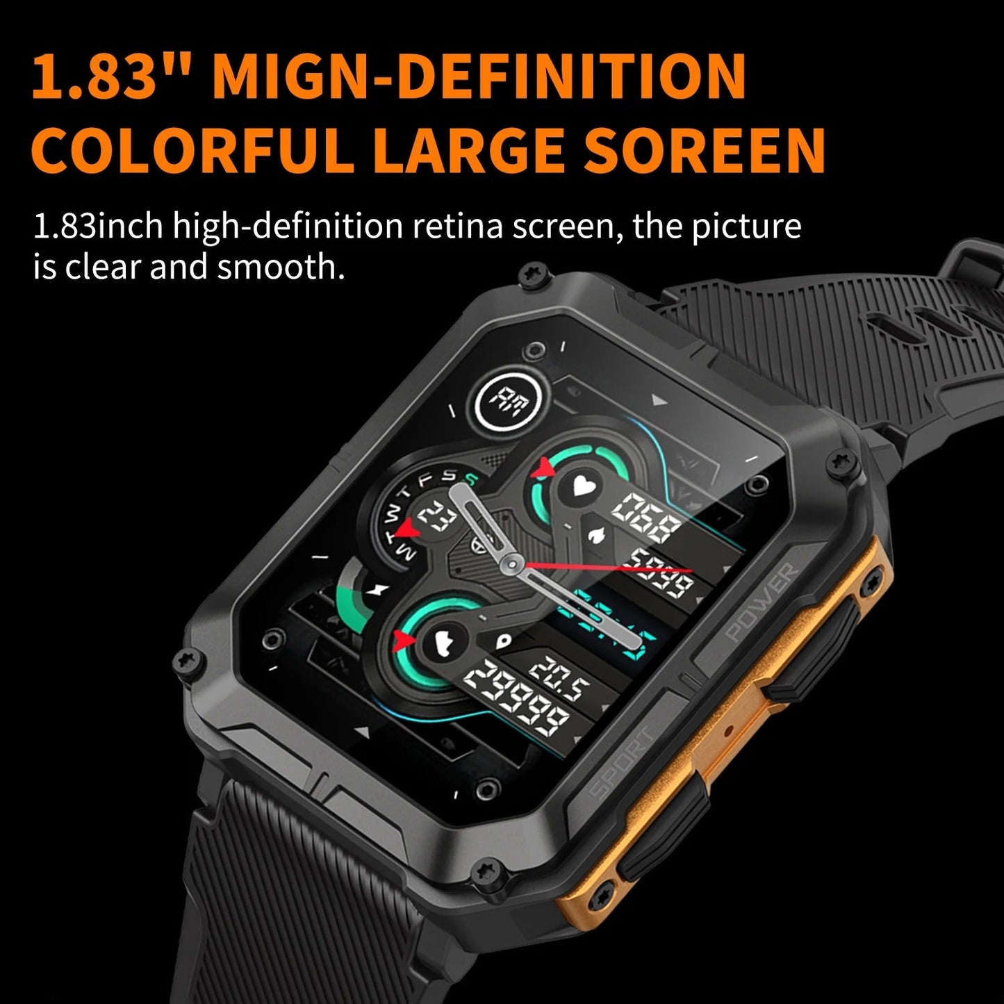Galaxy-inspirierte robuste Smartwatch für einen aktiven Lebensstil