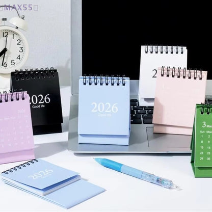 2026 Mini Tischkalender | Morandi Farbiger Stehkalender