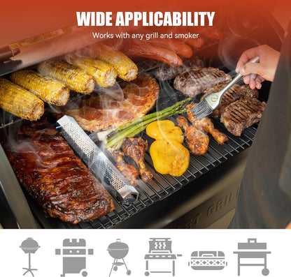SmokeMaster™ - Edelstahl Pellet-Grillbox für rauchigen BBQ-Geschmack