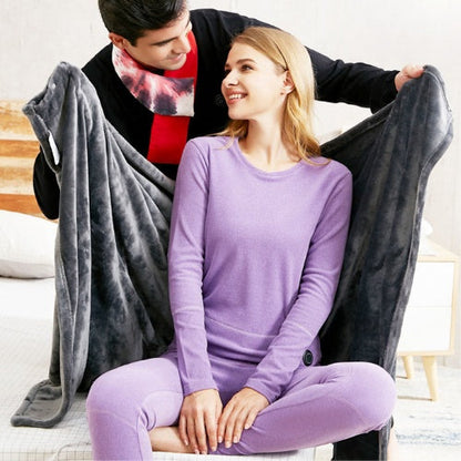 Gemütlicher beheizter Winterdecke-Schal für kaltes Wetter