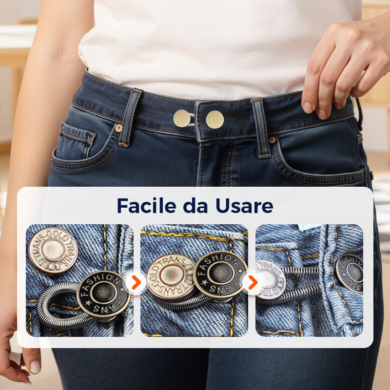 SpringLatch™ - Metallknopf-Verlängerung für Jeans